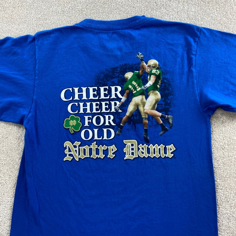 Adidas Notre Dame Football Men S Blue The Shirt 2011 Four Horsemen Graphic Tee